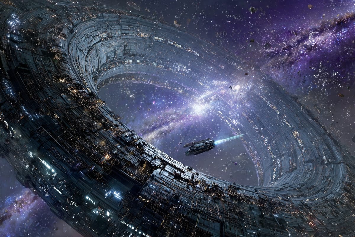 🌌史诗科幻：巨型空间站与星系奇观