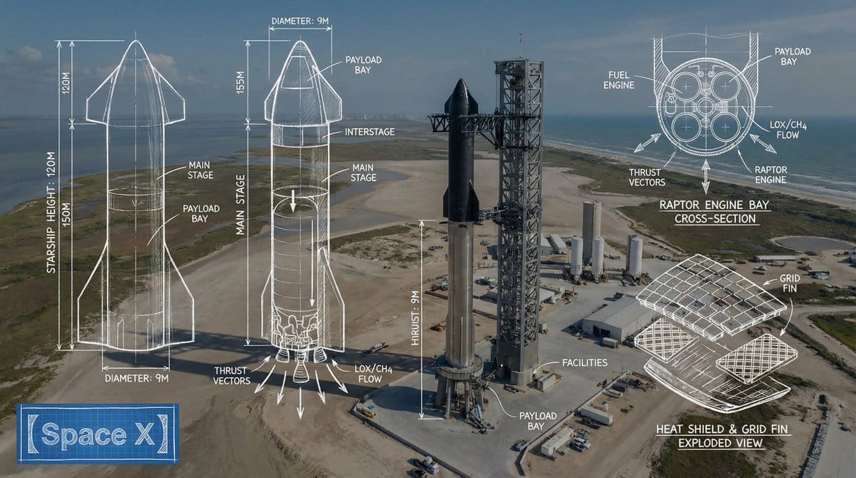 SpaceX工程视觉：蓝图与技术图解