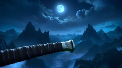 电影感古风侠客全景:山巅意境与动态运镜