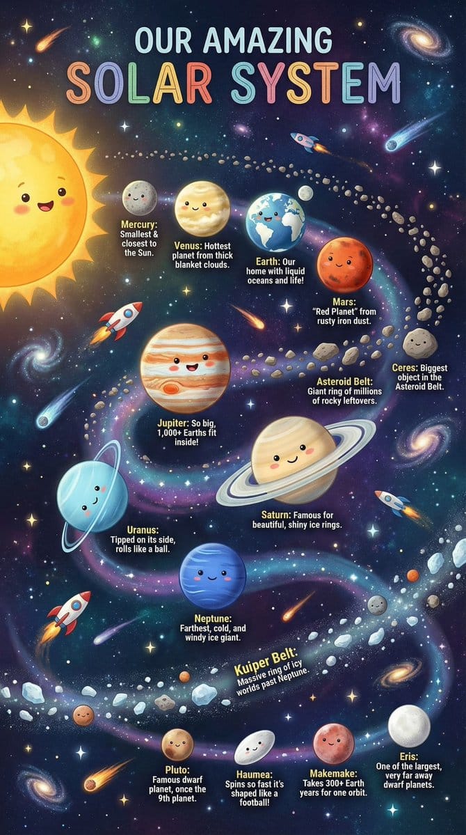 儿童科普：太阳系趣味图表生成器