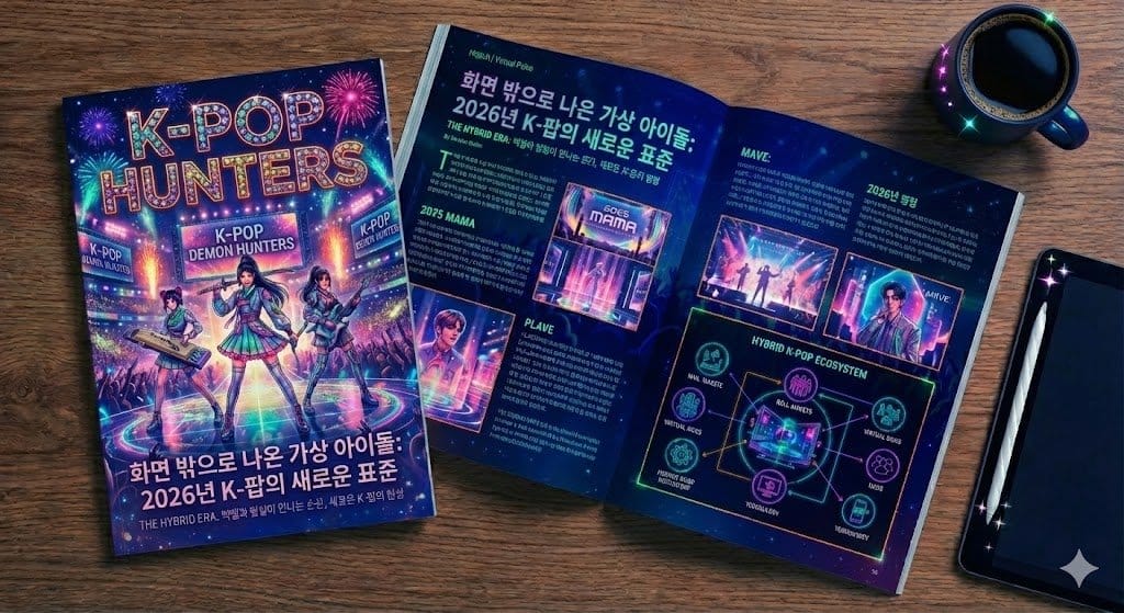 K-Pop 杂志专题：虚拟偶像与娱乐新篇章