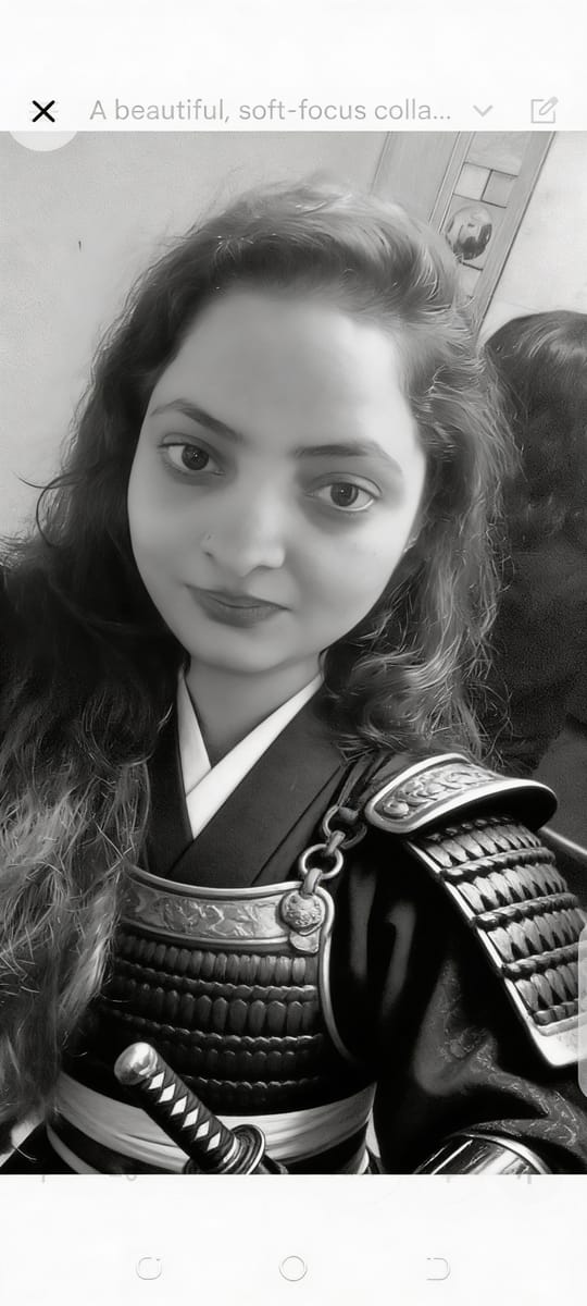 黑白武士少女：多风格艺术图像生成