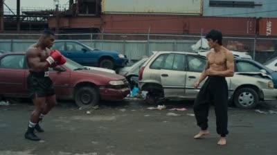 废品站终极对决:拳击猛兽vs截拳道闪电