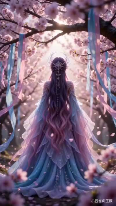 3D梦幻桃林仙女舞蹈视频 | 唯美动漫风格舞蹈特效