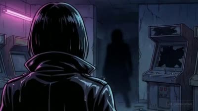 阴影中的致命对峙:女人与神秘男人的紧张对话