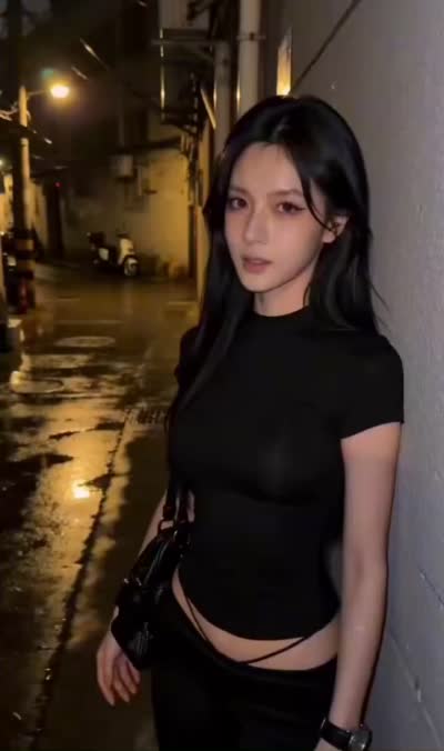 第一人称视角:深夜小巷冲突电影大片