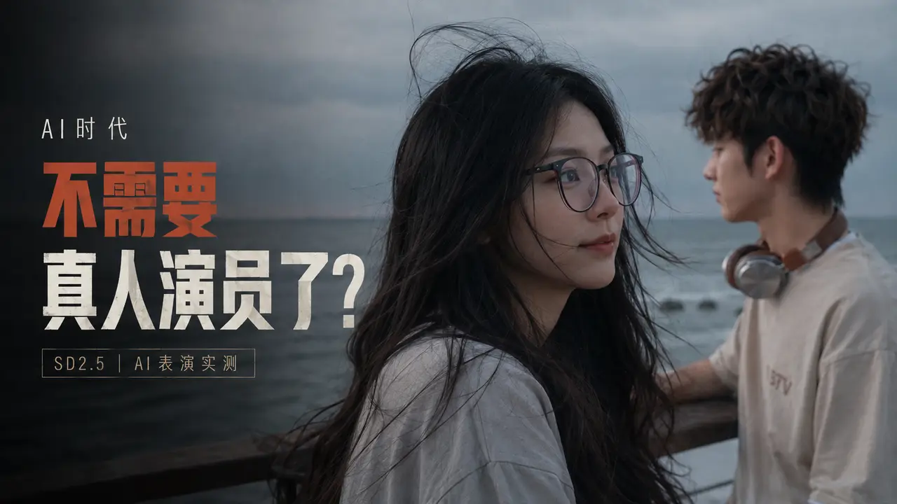 唐国强老师说得没错，AI时代不需要真人演员了？｜SD2.5 AI表演实测
