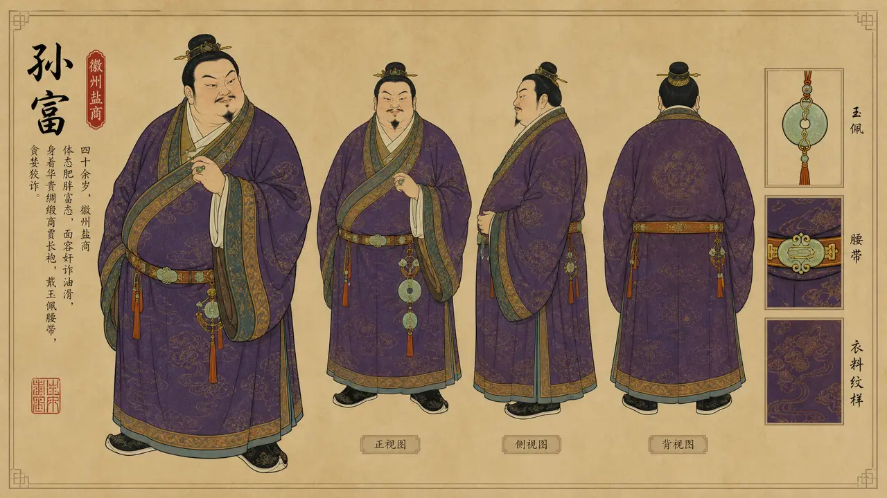 《杜十娘怒沉百宝箱》一腔真心错付薄情之人|CHAR_SF_孙富_v2