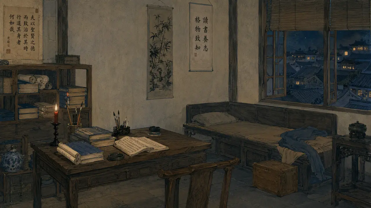 《杜十娘怒沉百宝箱》一腔真心错付薄情之人|SCENE_ACADEMY_李甲寓所_v2