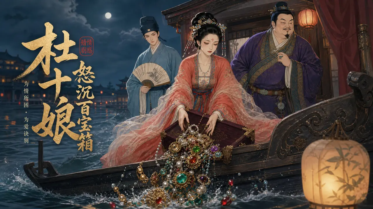 《杜十娘怒沉百宝箱》一腔真心错付薄情之人｜图片节点 1 - 副本