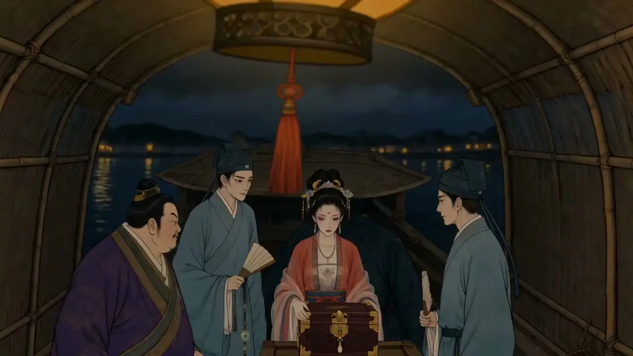 《杜十娘怒沉百宝箱》一腔真心错付薄情之人｜分镜0_开场钩子_v4含孙富