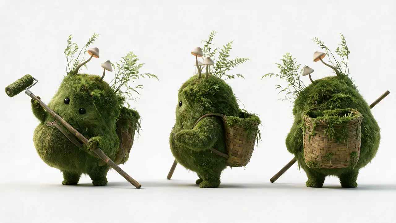 《这里是苍梧山》第二集|角色母图-苔藓妖-噜噜