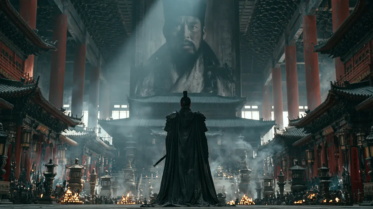 奉天靖难丨朱墙古松中式宫阙美学｜分镜概念图15-父皇画像