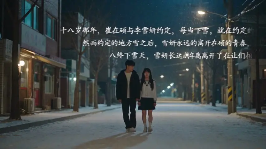 雪花飘落，我想你了｜视频节点 5