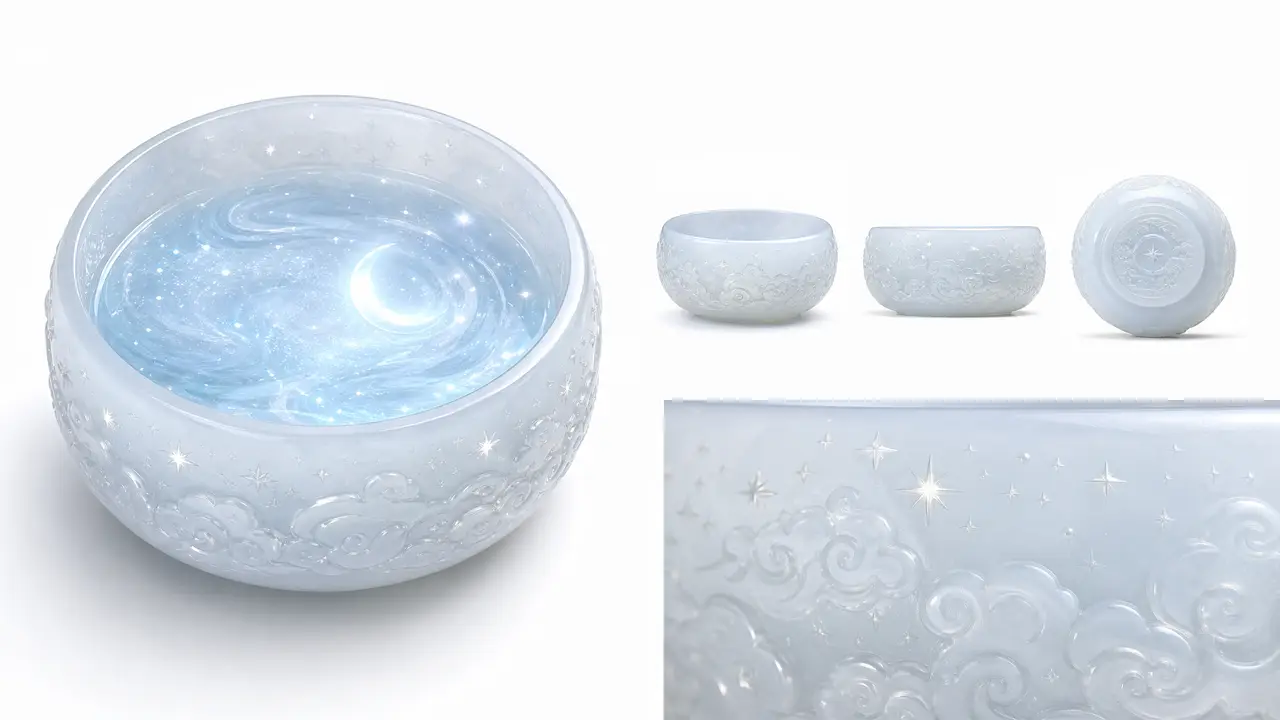 月行者・赛博仙宫望月|月华玉盏·道具三视图