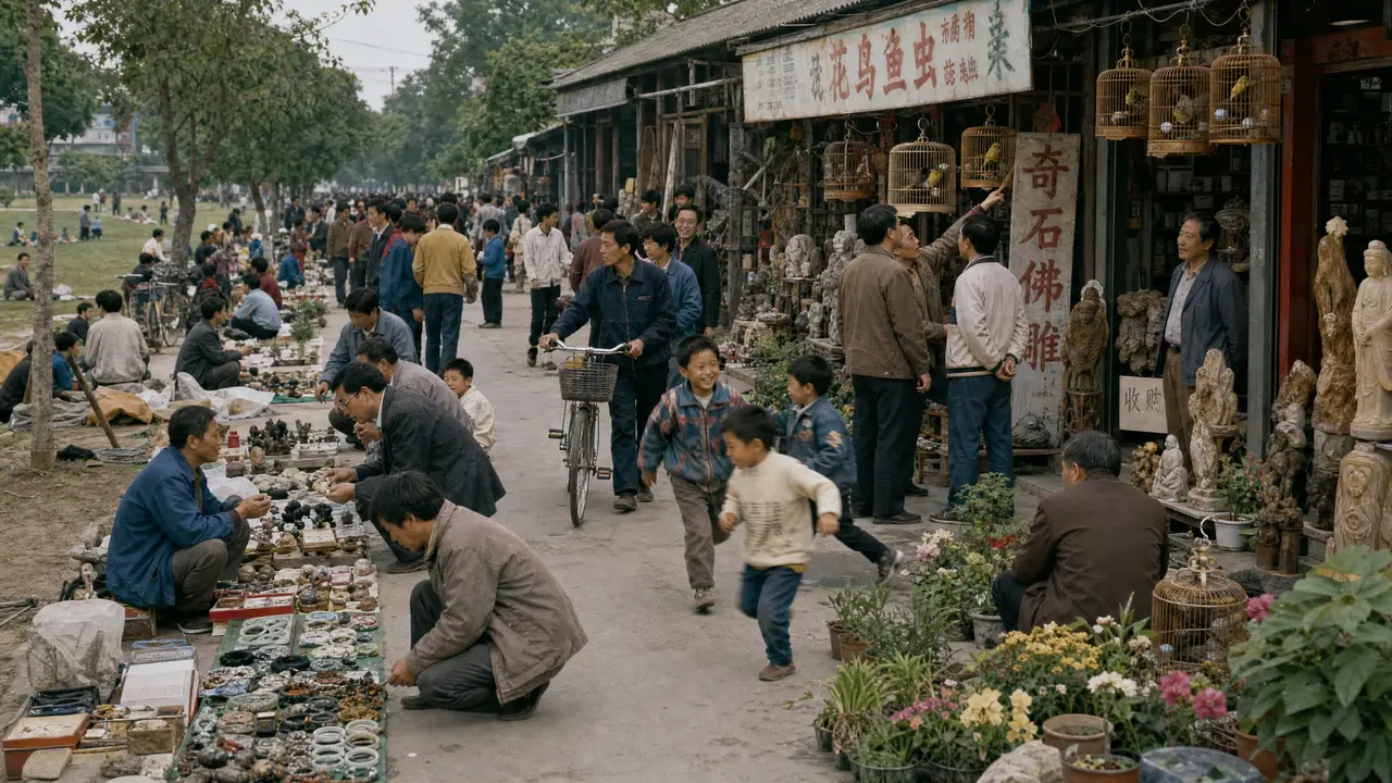 童年纪事EP1|男孩与小狗-图片-90年代花鸟鱼虫市场