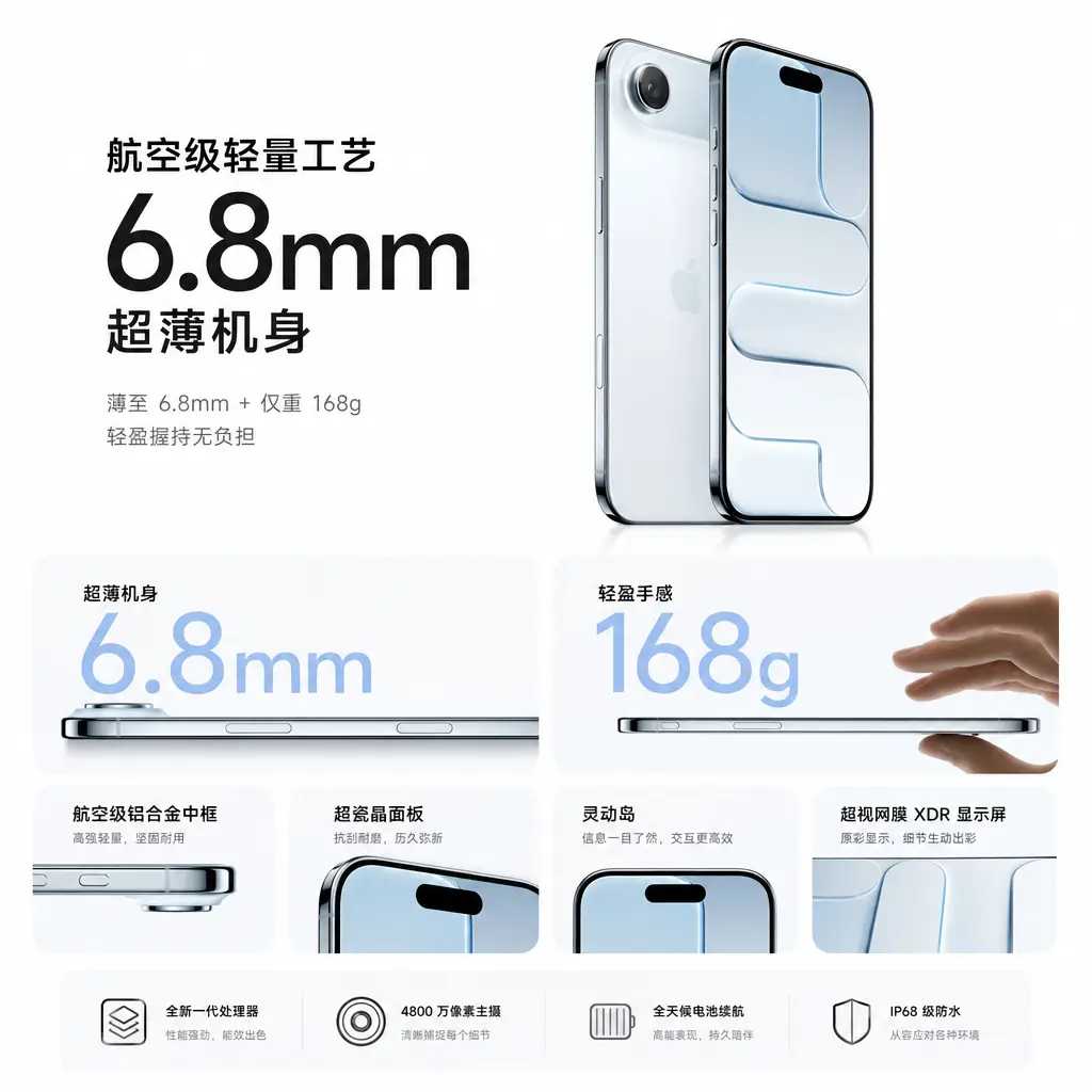 《iPhone air》极简纯净风产品展示｜图片节点 6 - 副本