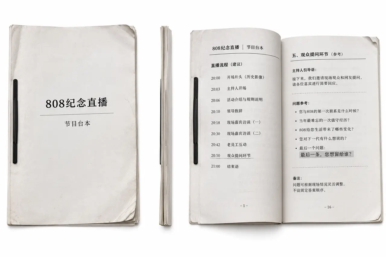 春天的背面｜808纪念直播台本