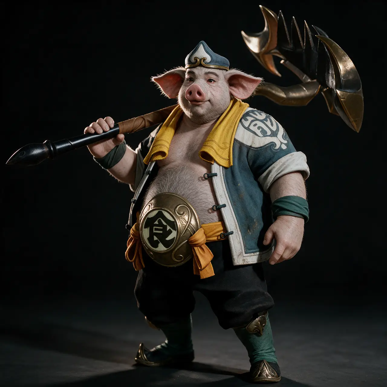 《王者镇妖司》混沌的世道,妖魔横行|猪八戒写实摄影-脸部结构锁定
