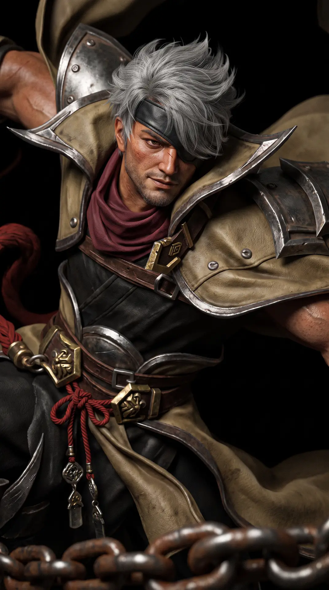 《王者镇妖司》混沌的世道,妖魔横行|独眼战将暗调摄影-服装结构不变