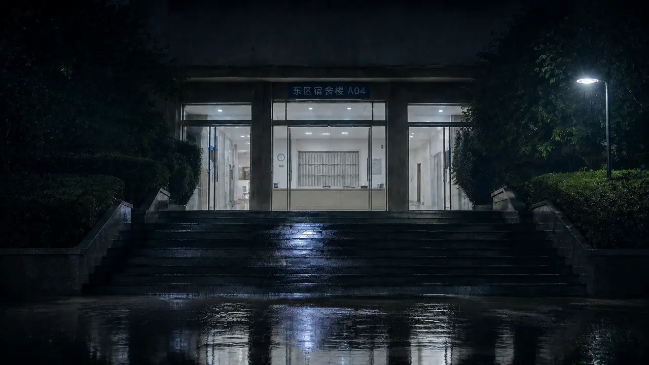 雨夜之下第四集|宿舍楼A04大门