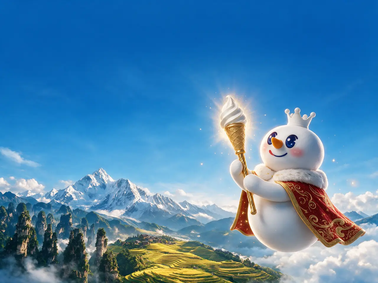 《百变雪王・山河寻杖》|横板封面