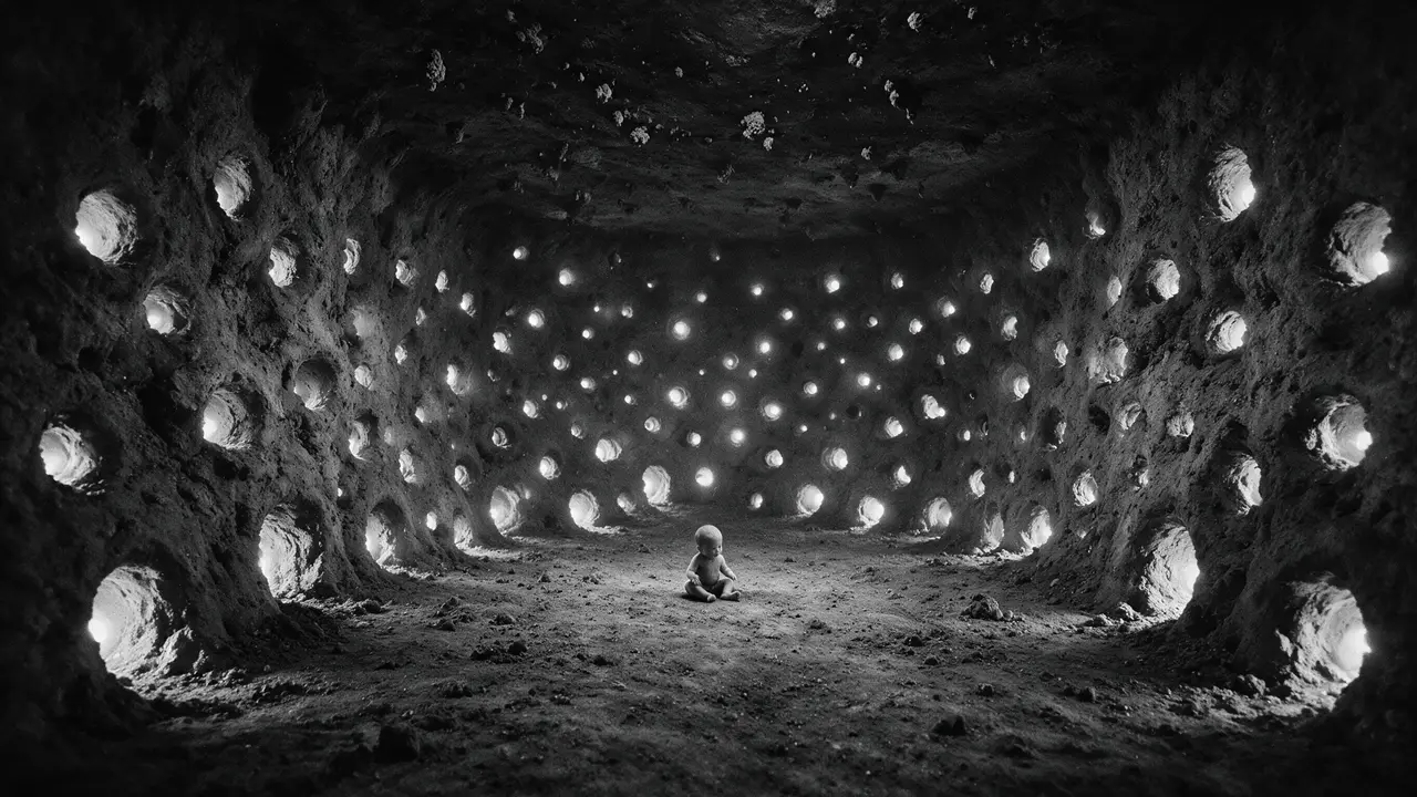 《The holes》｜婴儿时期·地面层·无数鼹鼠洞分叉