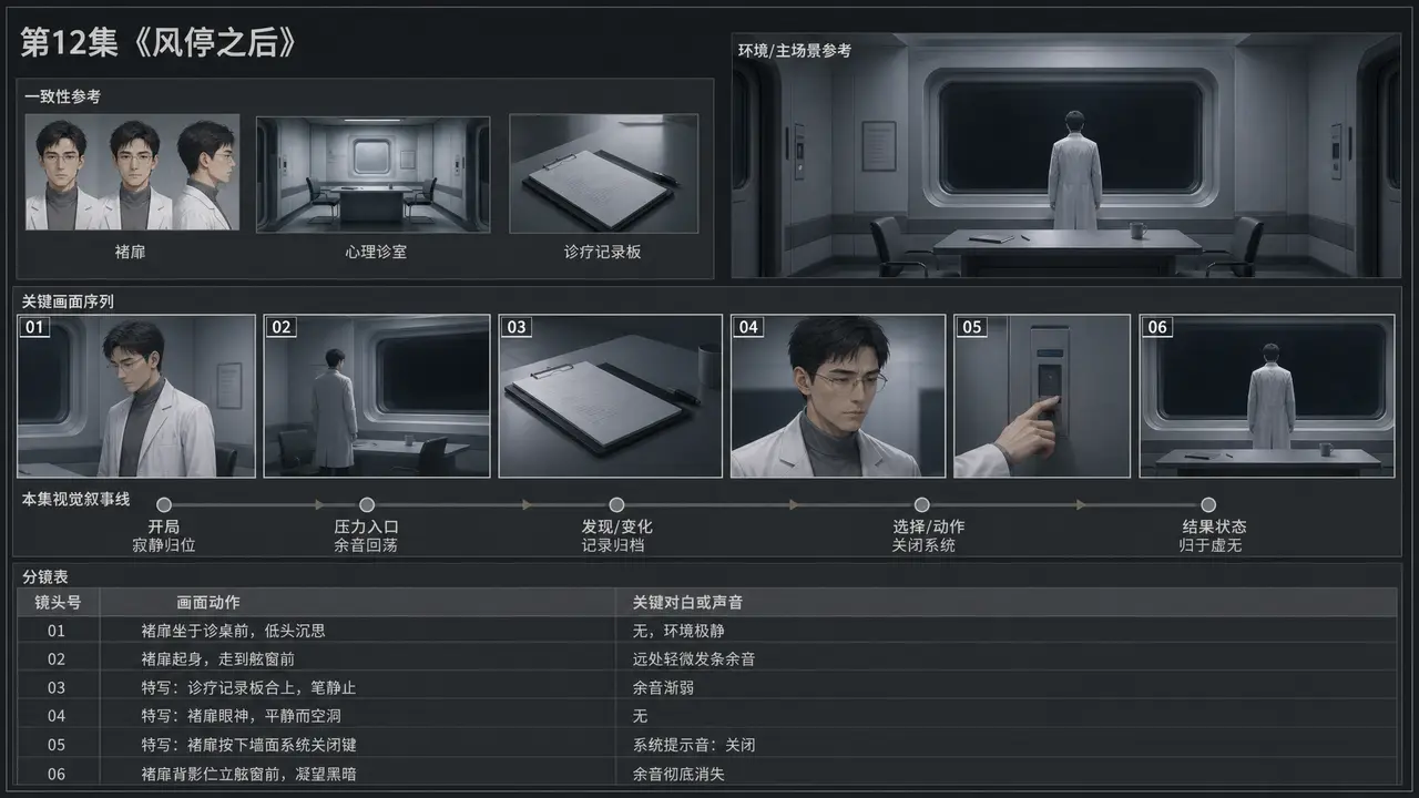 恐怖｜分镜 10-5 褚扉舷窗前·尾声