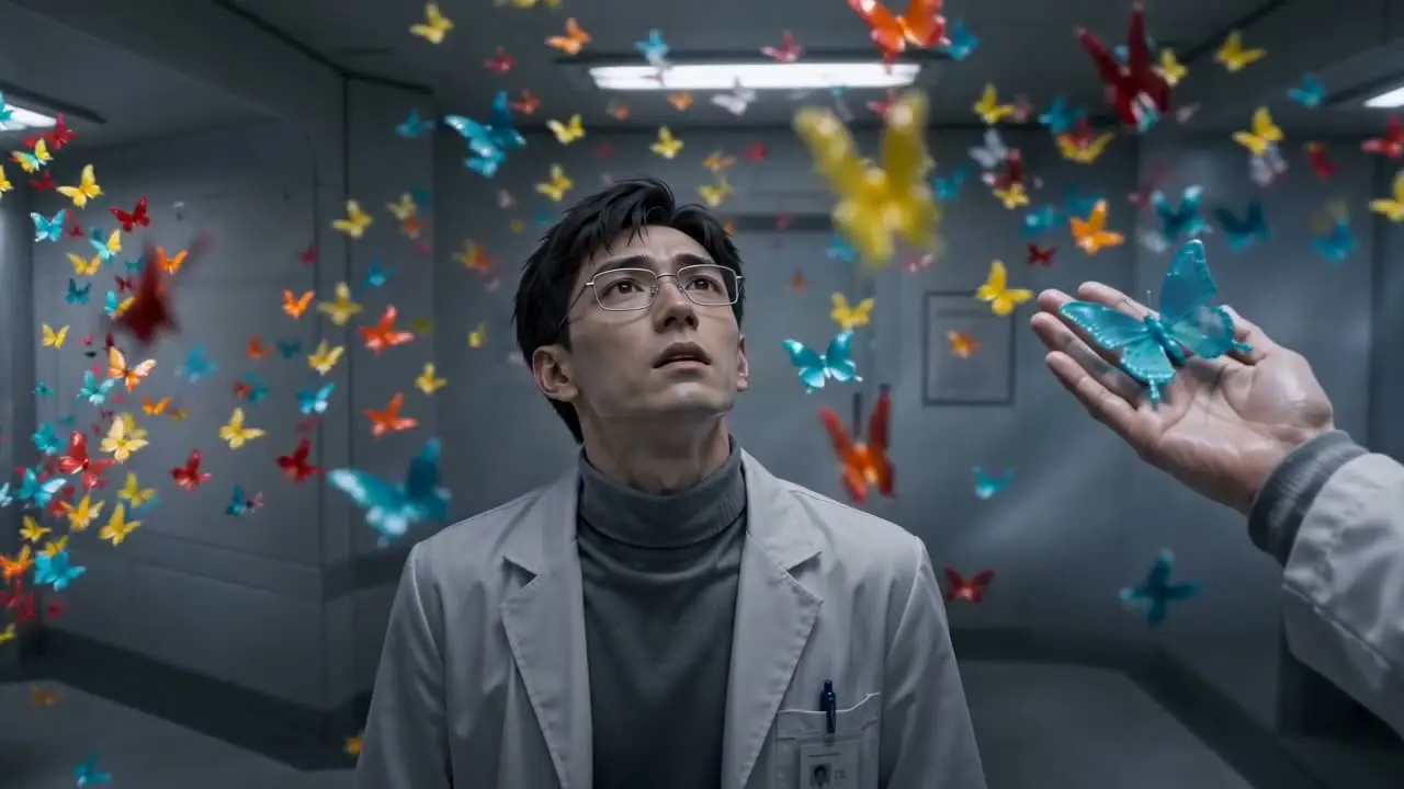 恐怖｜SCENE 07-2 塑料蝴蝶慢镜仰拍