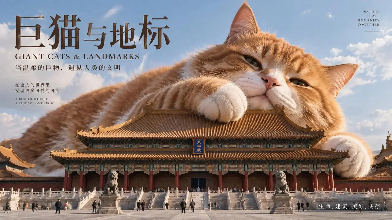 巨猫与地标