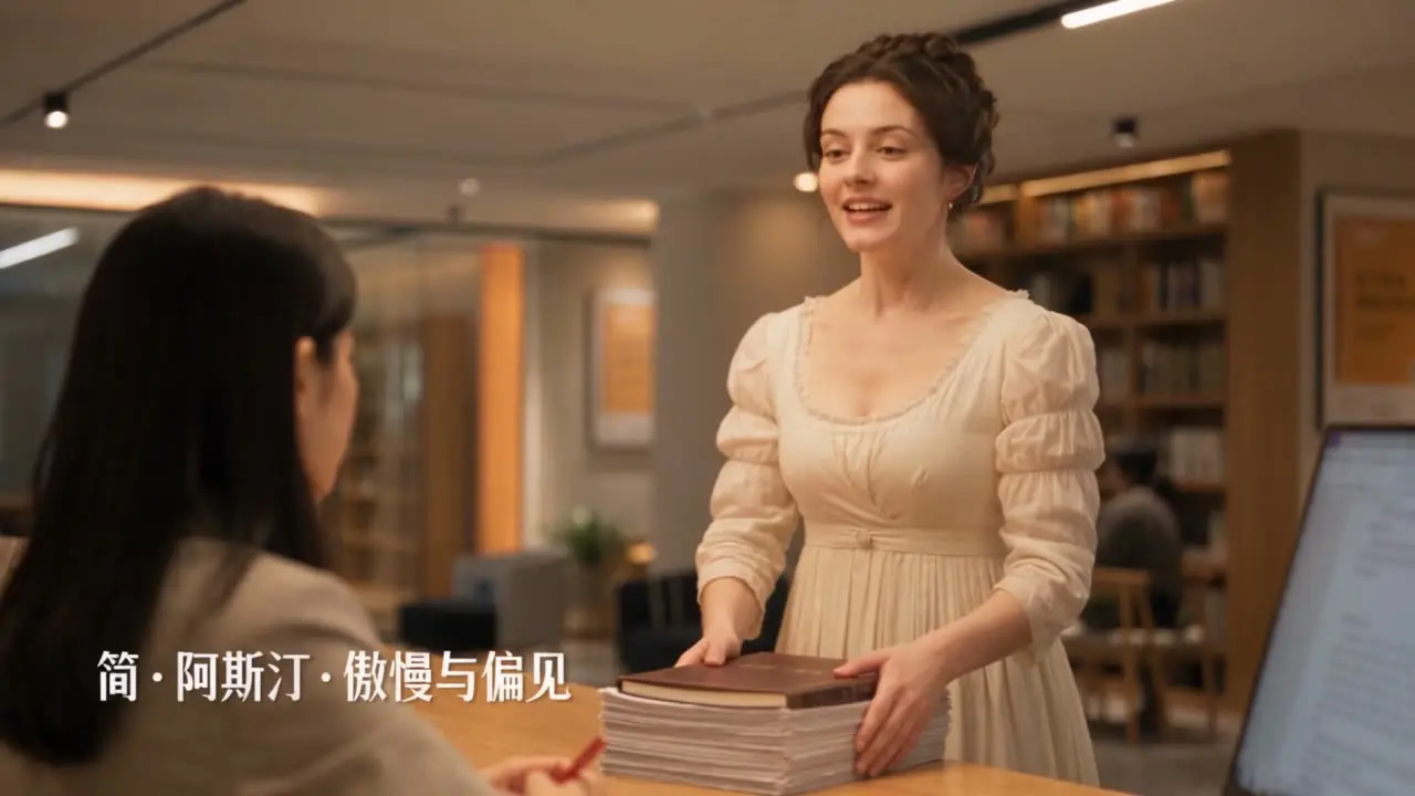 文学巨匠退稿记｜分镜7-简奥斯汀投稿被拒(带字幕)