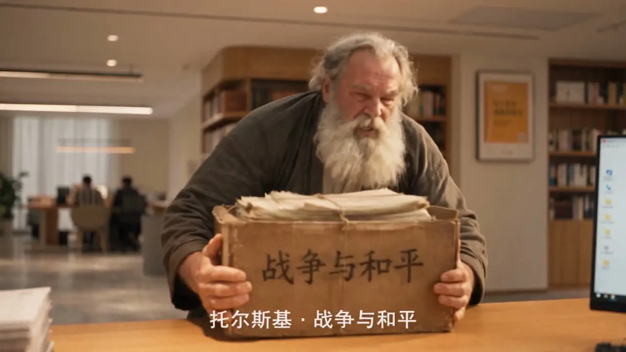 文学巨匠退稿记｜分镜4-托尔斯泰投稿被拒(带字幕)