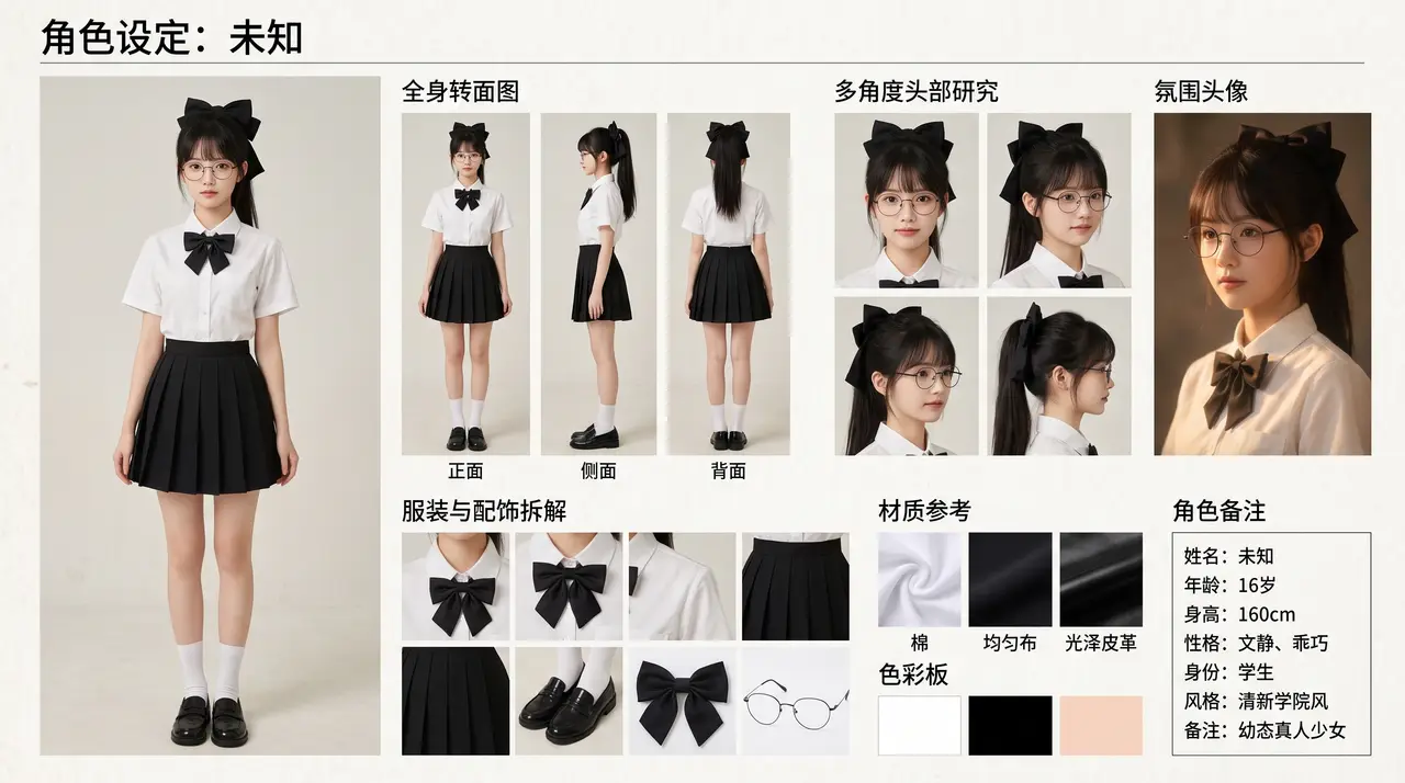 恶魔孤女-序幕|角色设定图