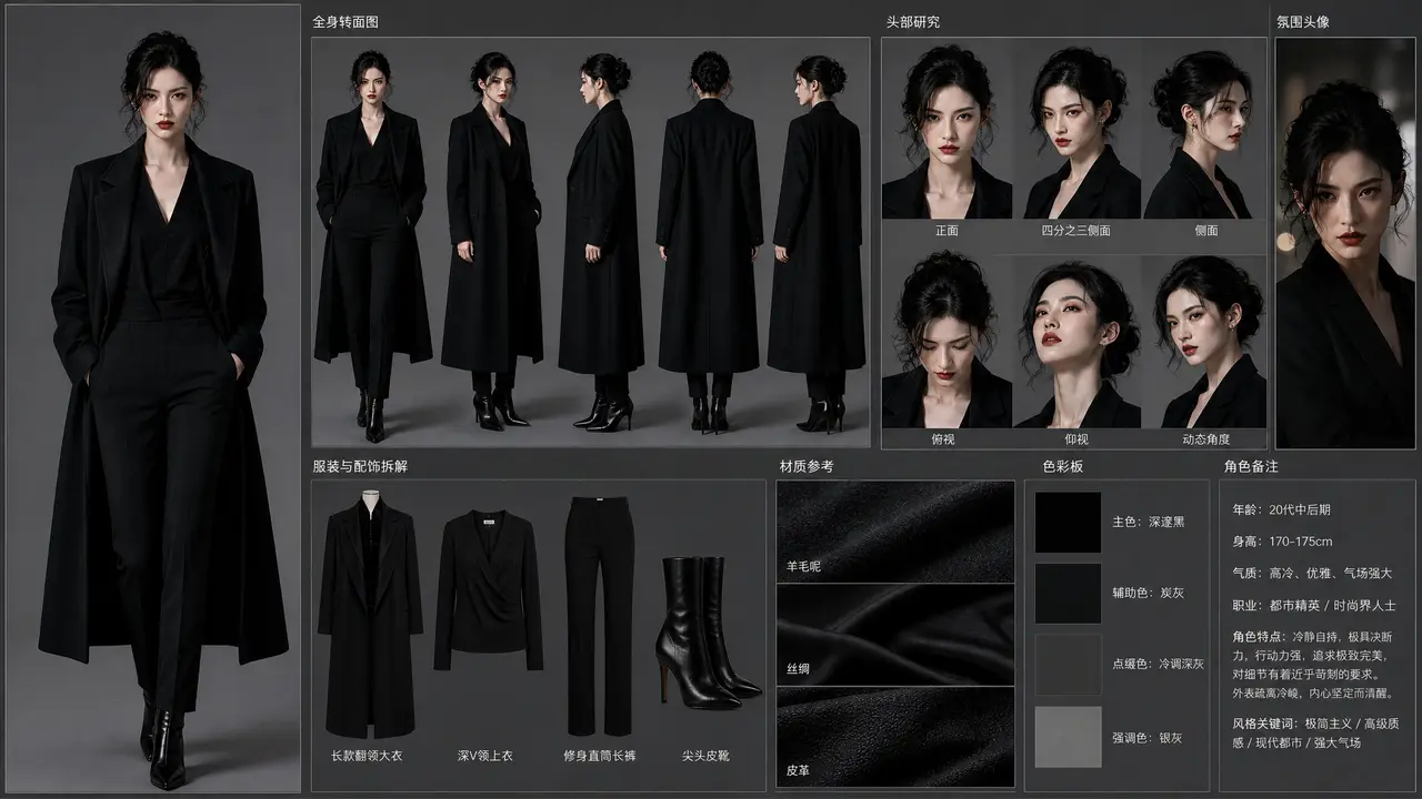 恶魔孤女-序幕|角色设定图