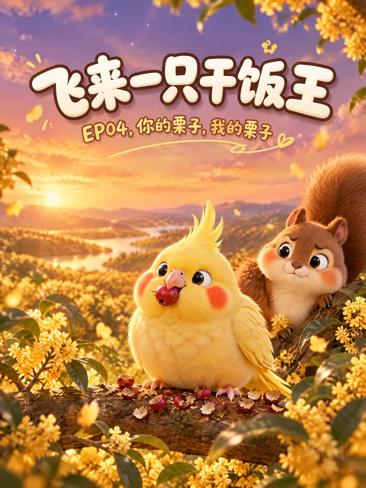 《飞来一只干饭王》EP04/你的栗子,我的栗子|竖屏海报