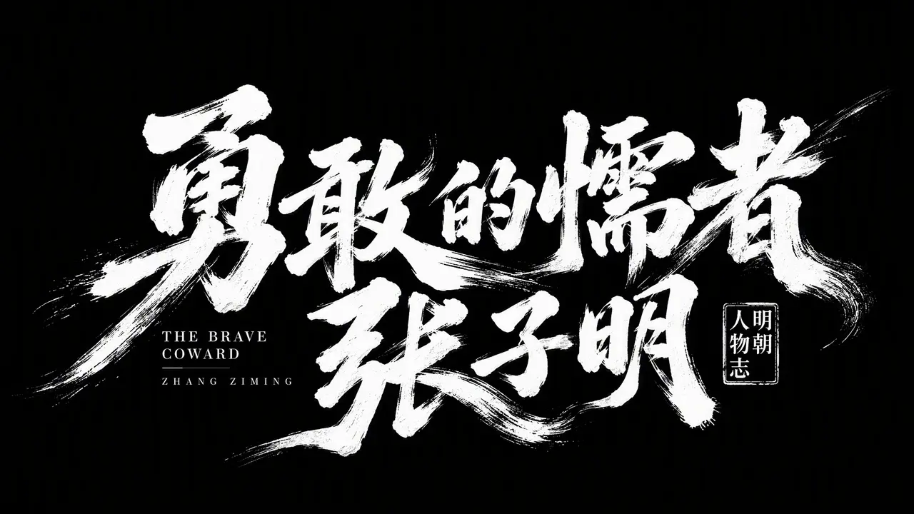 明朝人物志 | 勇敢的懦者 张子明｜海报文字