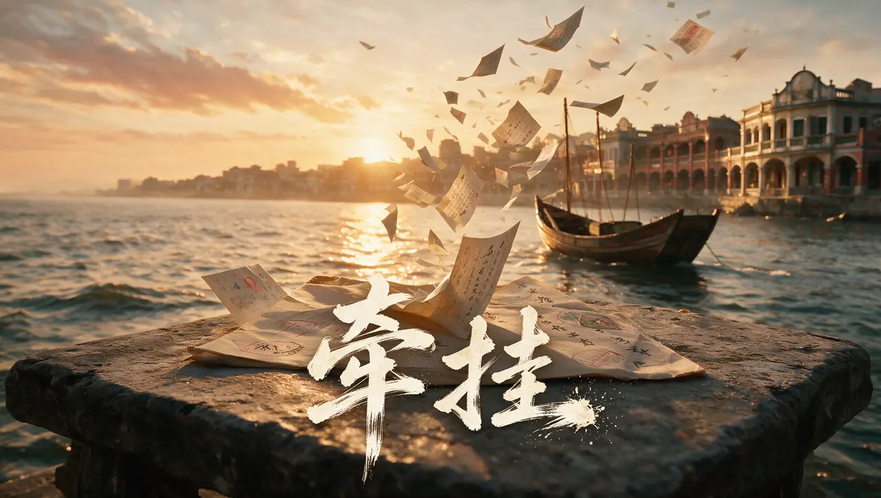 《牵挂》|电影海报-牵挂-横版-花字修正v2