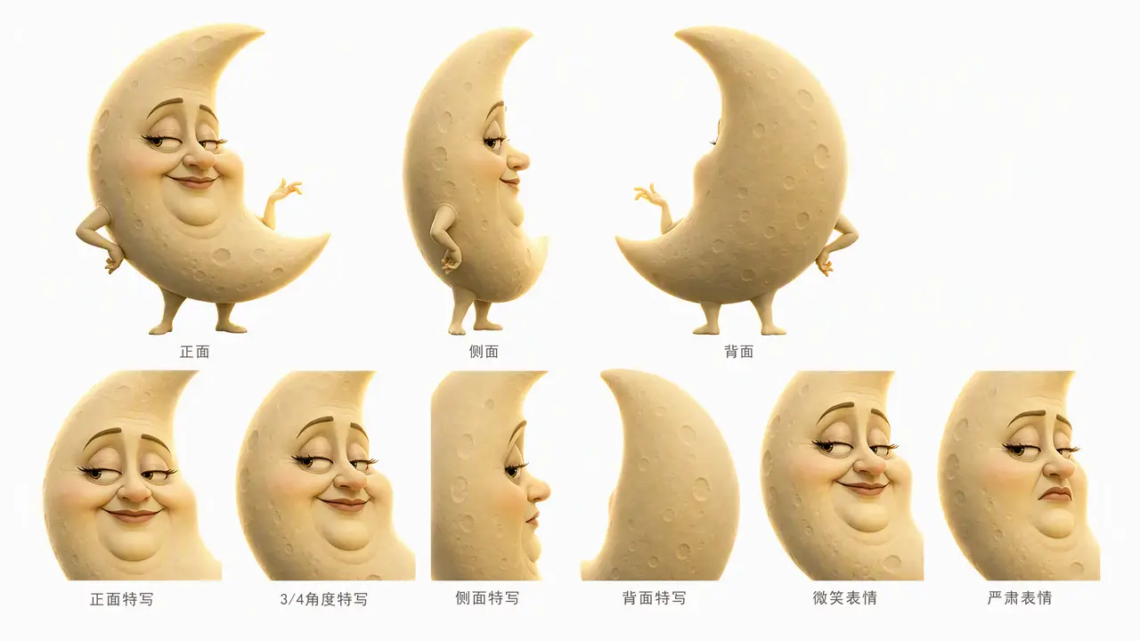 凯特与莫斯的日常|角色三视图