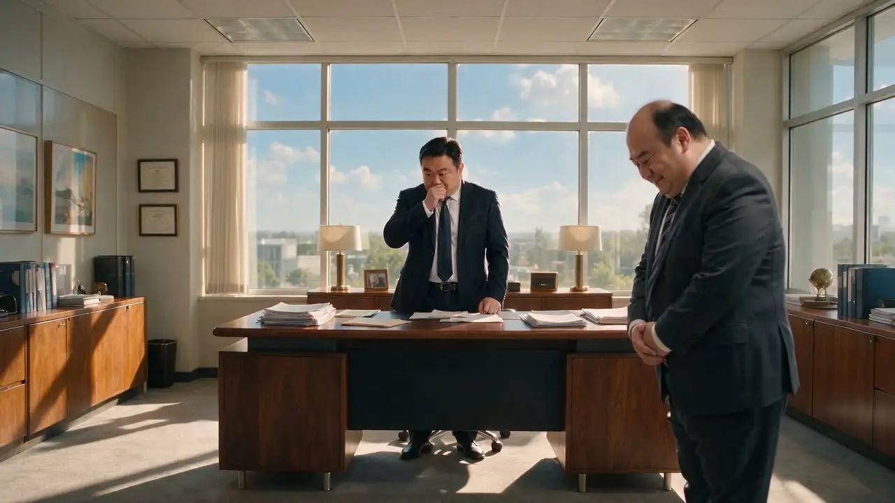 总经理的惊喜｜分镜13-办公室尴尬收尾