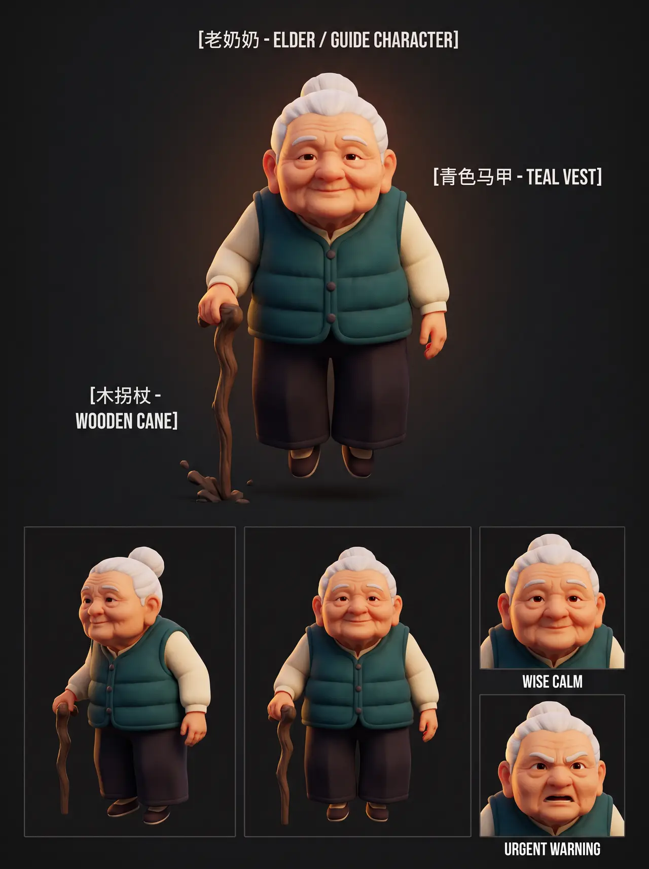 失重-引力反转｜角色卡 · 老奶奶（引路人）