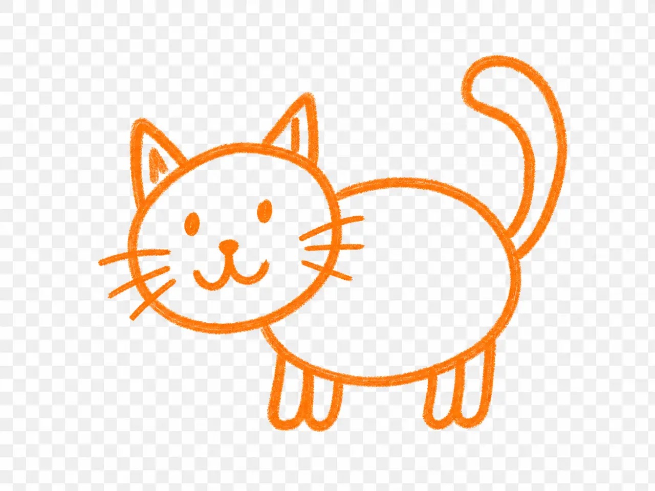 我和我的人类|橘色简笔猫