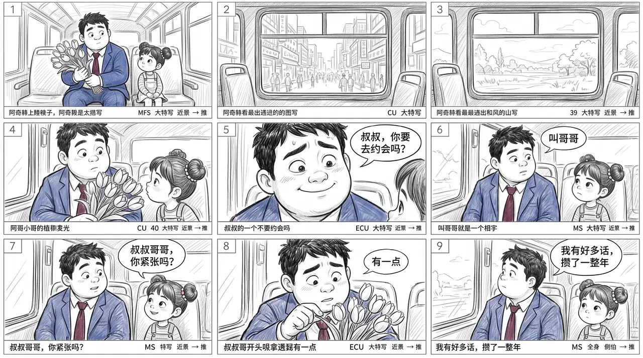 《我的七夕》｜SB05｜公交车（小女孩全程右手边）