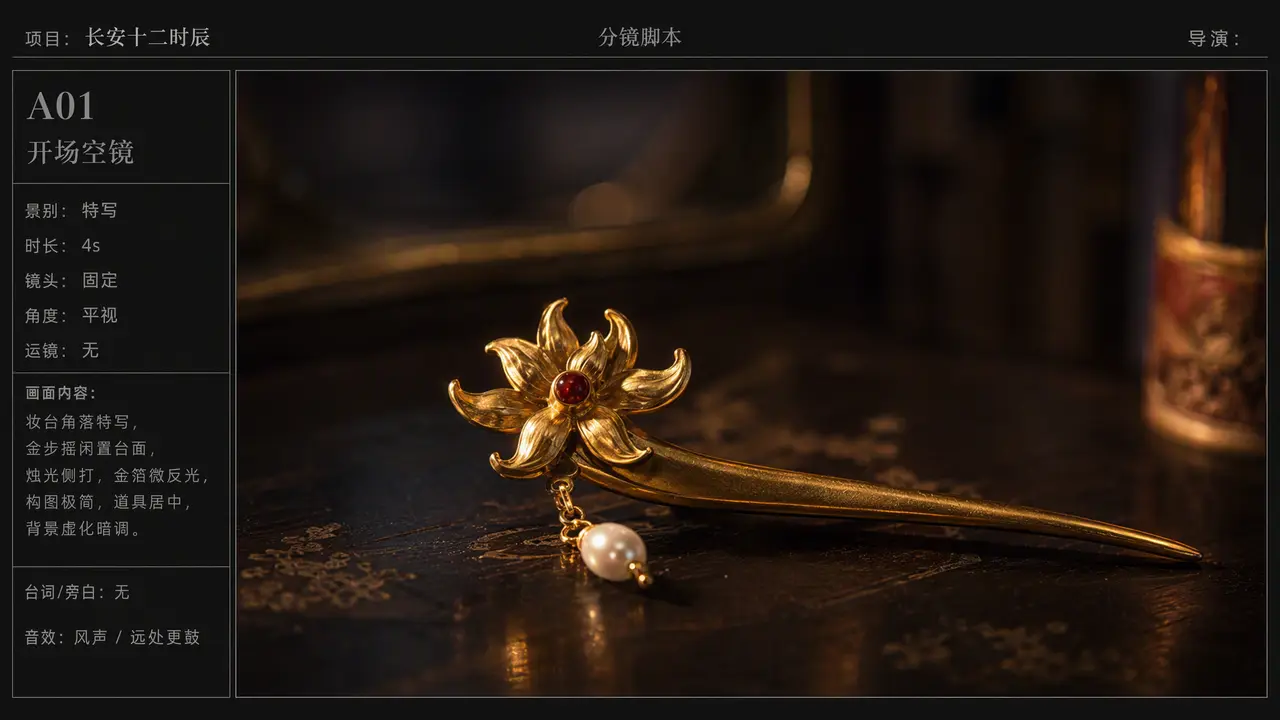 《高昌瀚途》|故事板A01·步摇空镜