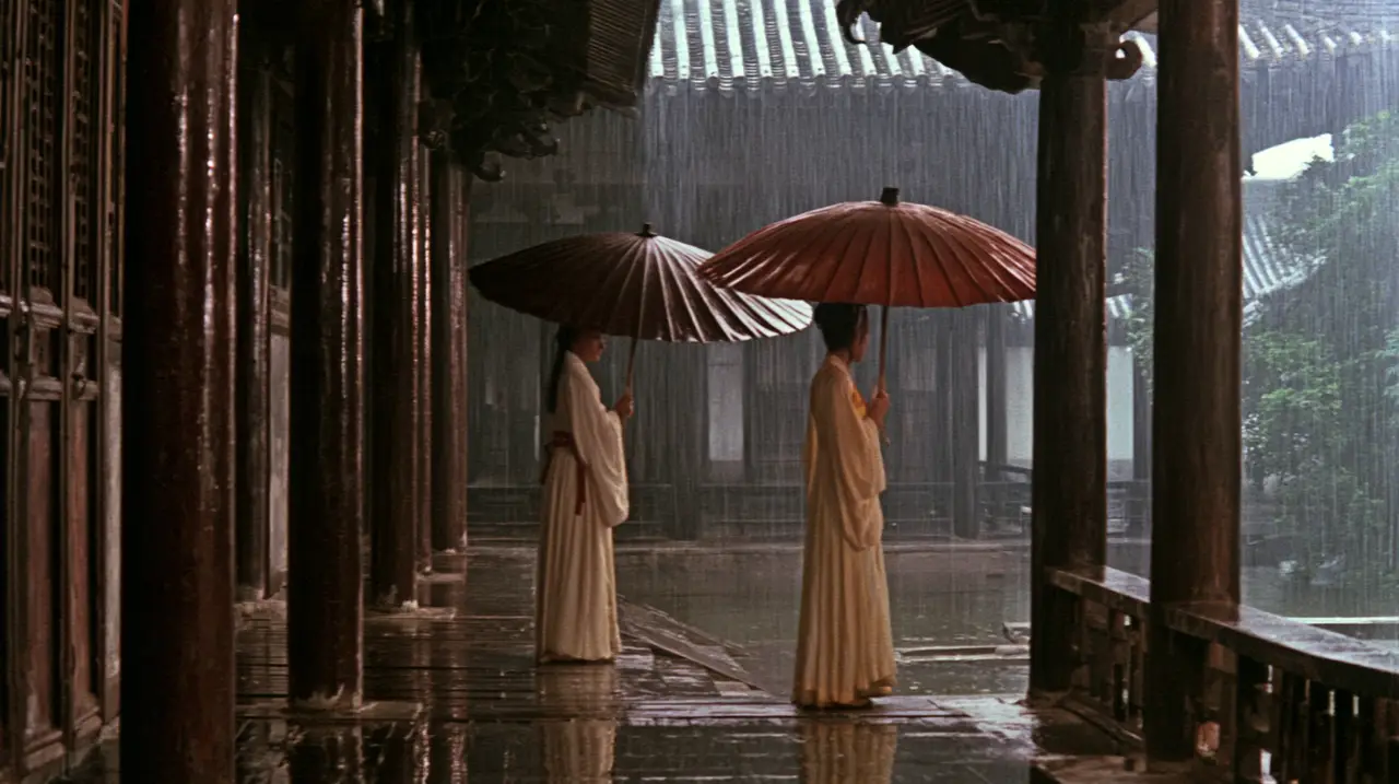 🎋 竹林、雨夜、旧长剑——她一个人走江湖，却比任何人都自在｜港风武侠短片《风入江湖》｜S07新·雨中回廊擦肩回眸