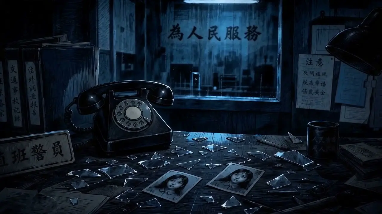 录像机｜镜头1-警局桌面电话震动