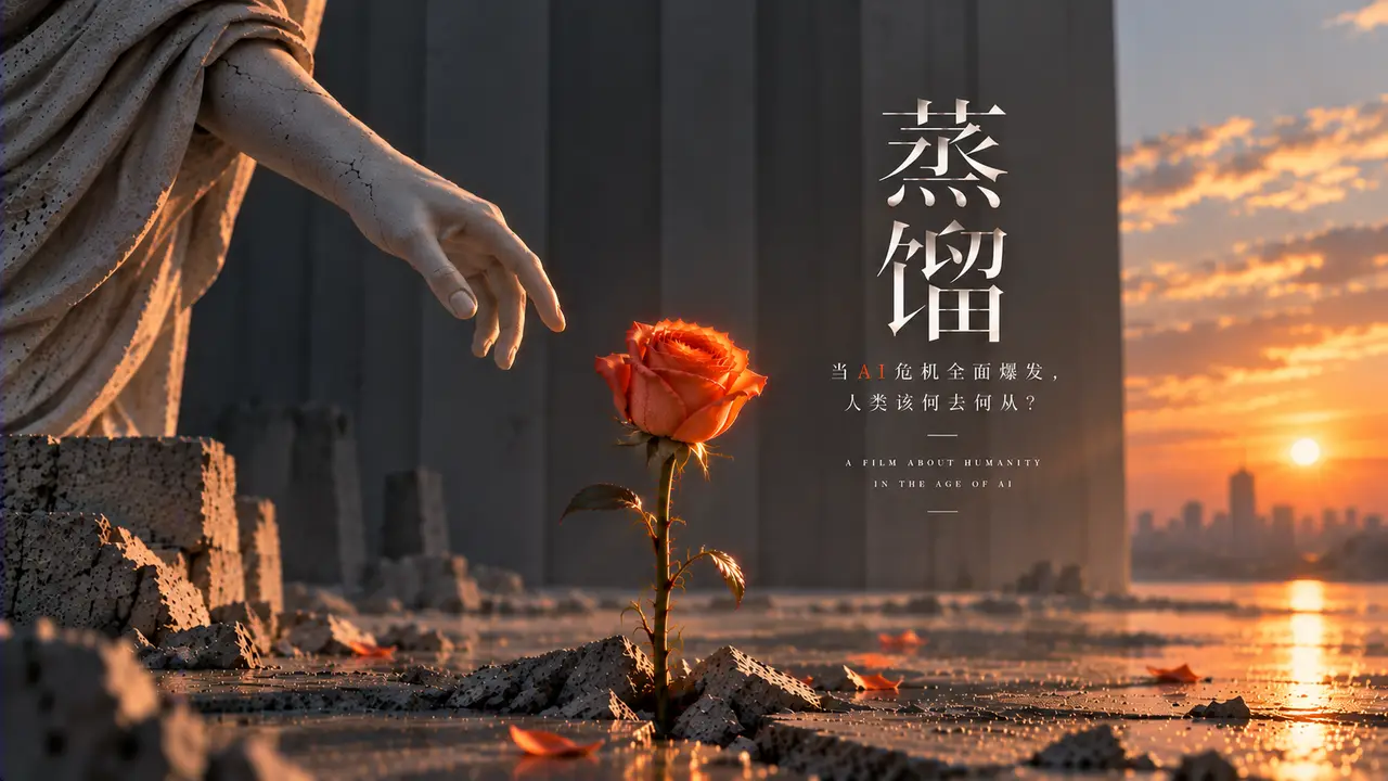 【AIGC人类启示录短片】蒸馏 Distillation - 当Al 危机加剧,逐渐取代人类,还有什么不可被蒸馏