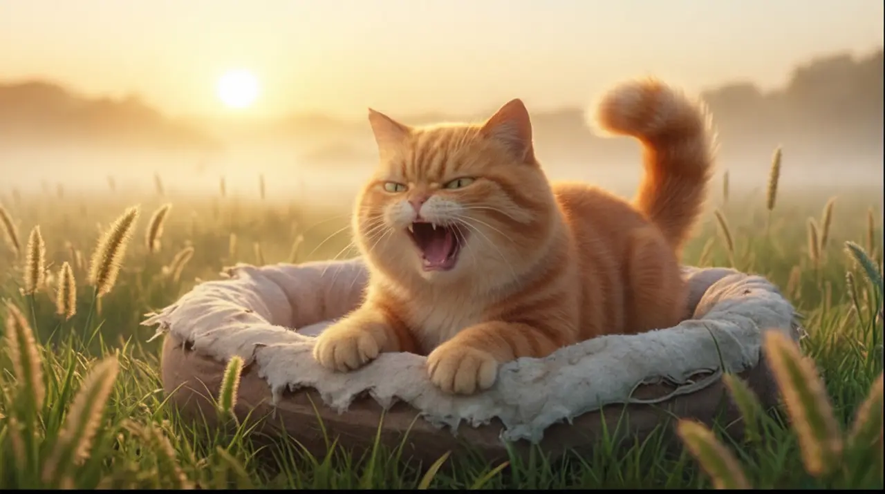恶霸橘猫的一天｜宫格生图 1-1