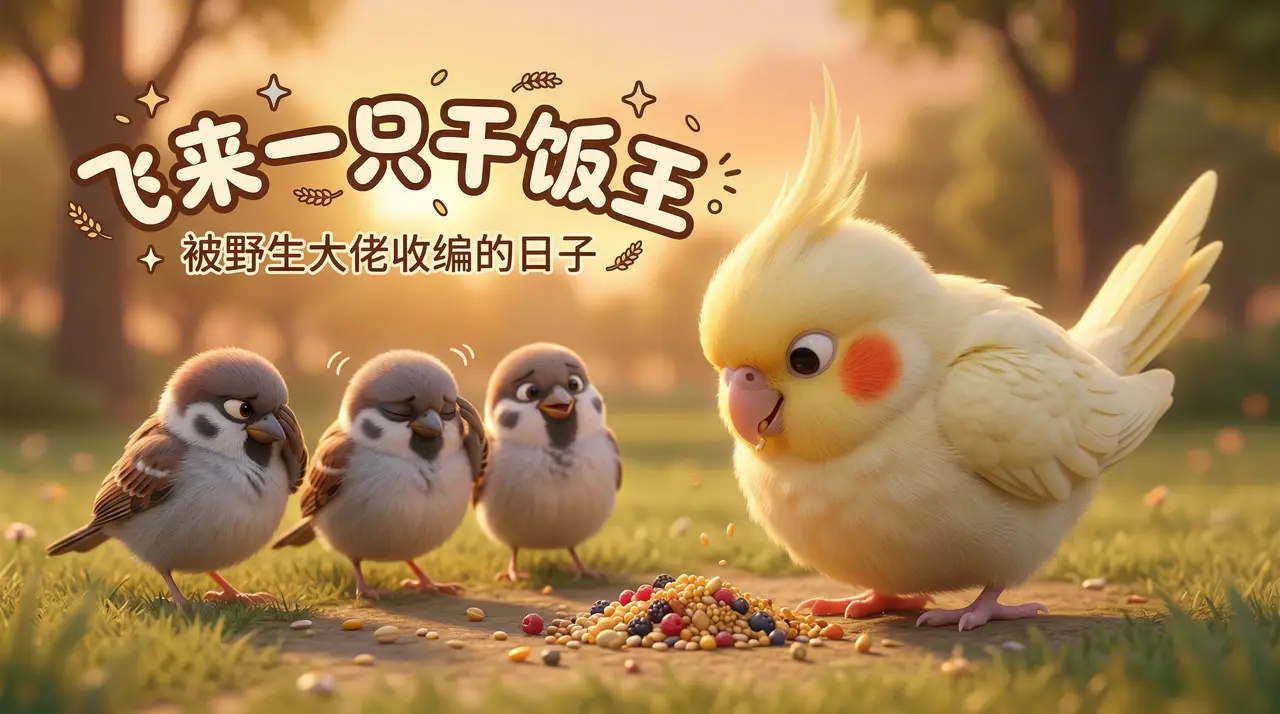 《飞来一只干饭王》猛男必看的治愈系动画
