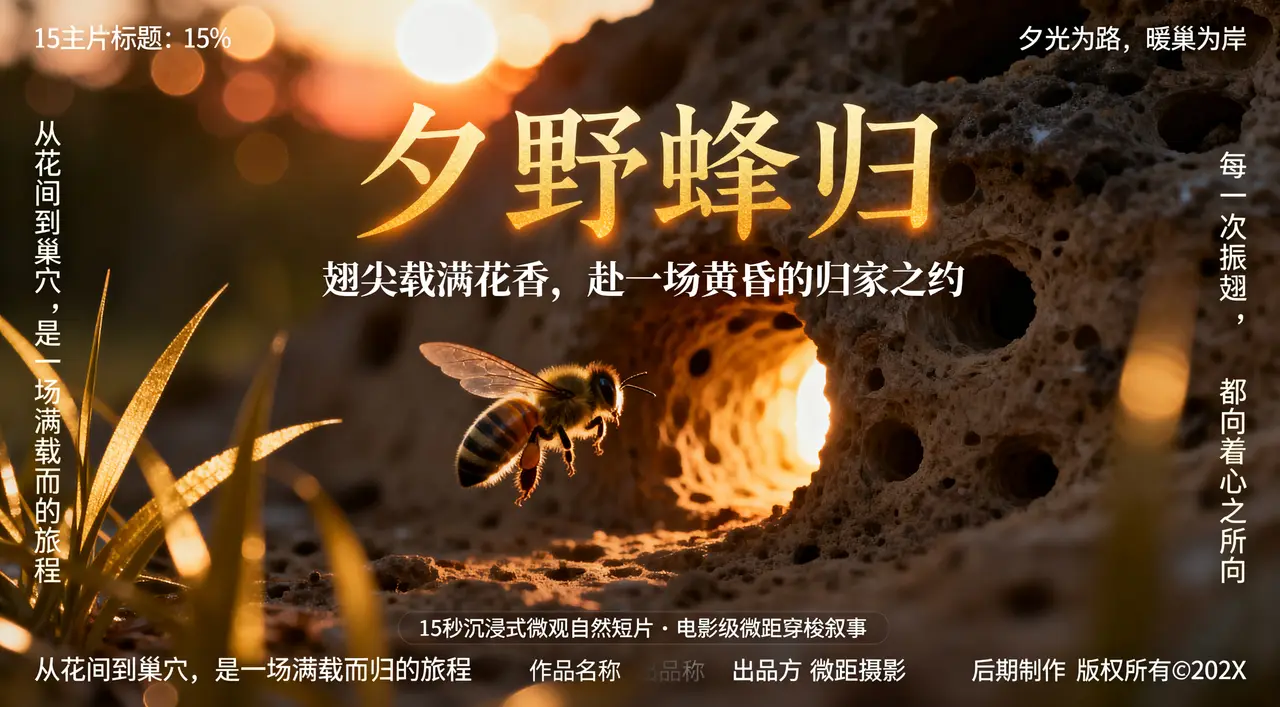 《夕野蜂归》｜图片节点 3