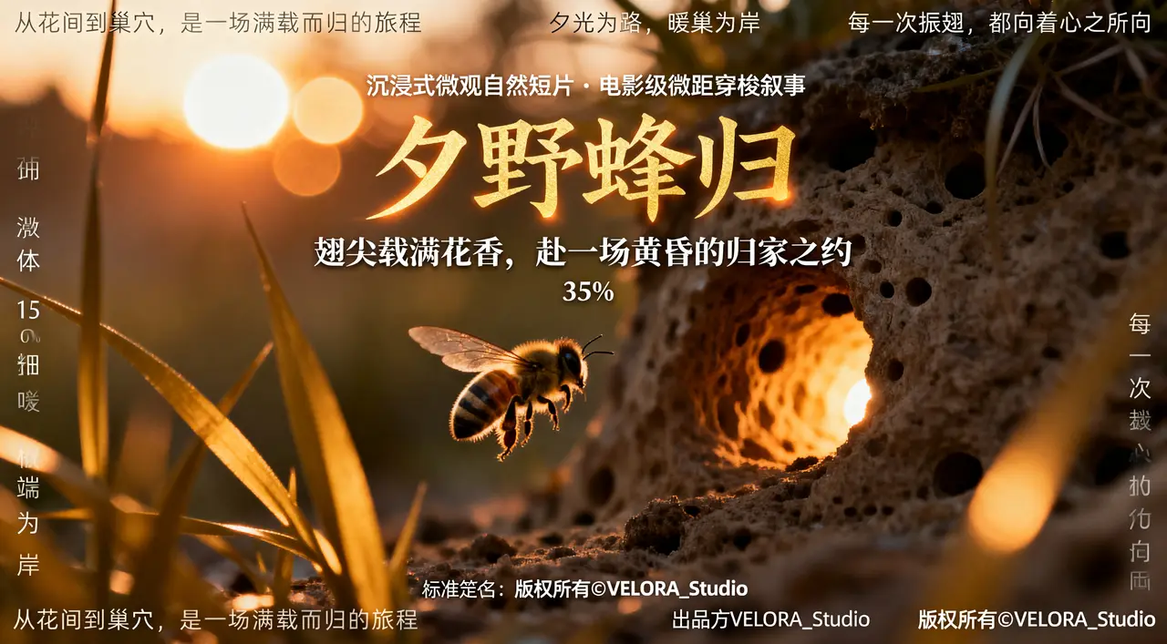 《夕野蜂归》｜图片节点 3